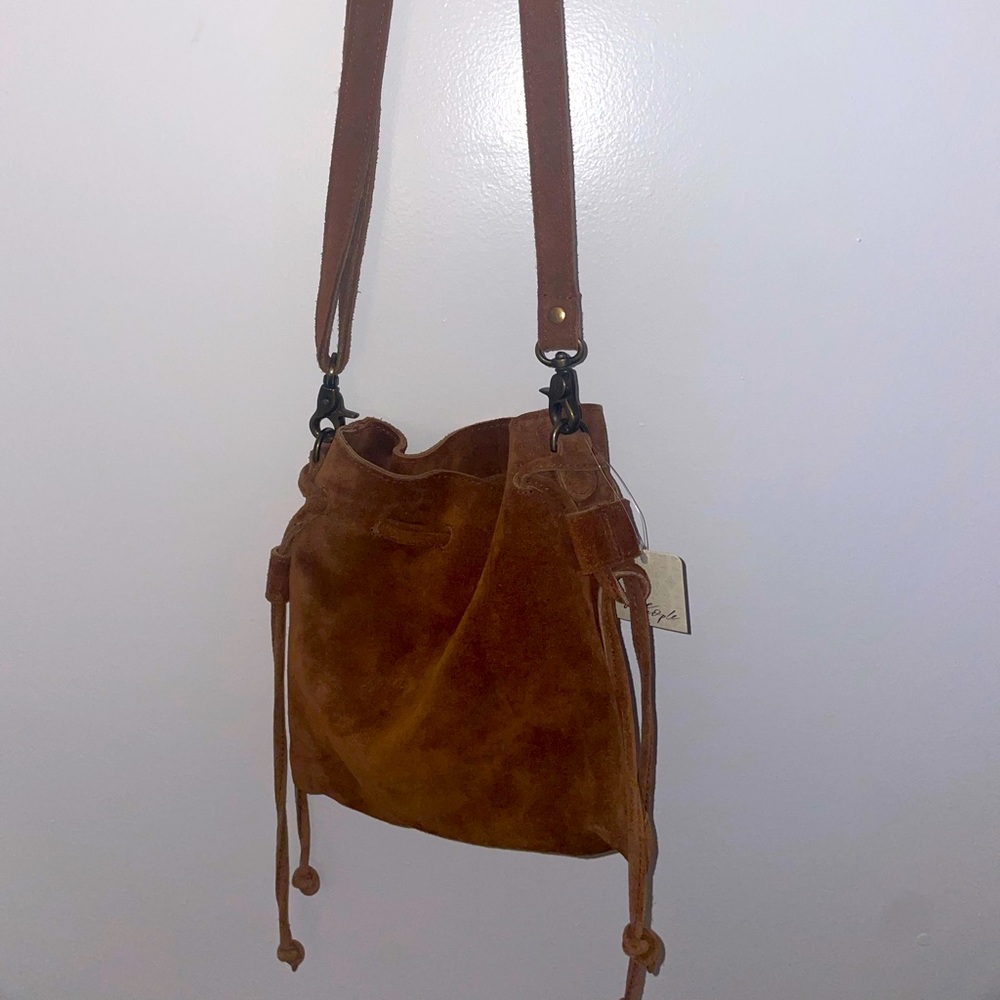 Free People Billie Suede Crossbody Bag
